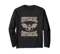Citazione antisociale della Farfalla introverso socialmente selettivo Maglia a Manica