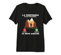 Citazione Campeggio Escursioni Montagna per Un Campeggiatore Maglietta Premium