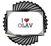 Citazione Crazy Beer Helmet I Love Olav - Decalcomanie per scienza senza residui (12 x 18 cm)