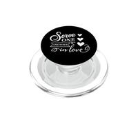 Citazione cristiana servi l'un l'altro in amore PopSockets PopGrip per MagSafe