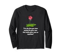 Citazione del Piccolo Principe Rosa - Maglietta del Libro significativo Maglia a Manica
