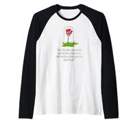 Citazione del Piccolo Principe Rosa - Maglietta del Libro significativo Maglia con Maniche Raglan