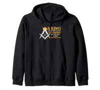 Citazione del re massonico Build an Empire Freemasonry Felpa con Cappuccio