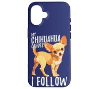 Citazione del viaggiatore Le mie guide di Chihuahua Seguo Cute Dog Lovers Custodia per iPhone 16