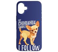 Citazione del viaggiatore Le mie guide di Chihuahua Seguo Cute Dog Lovers Custodia per iPhone 16 Plus