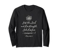 Citazione della Bibbia Cristiana Cerca Il Signore e la Sua Maglia a Manica