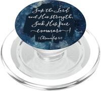 Citazione della Bibbia cristiana cerca il Signore e la sua PopSockets PopGrip per MagSafe