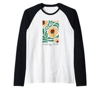 Citazione della Bibbia di Gesù Cristo Camminare di Fede Maglia con Maniche Raglan