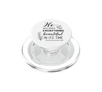 Citazione della Bibbia "He Has Made Everything Beautiful In Its Time" PopSockets PopGrip per MagSafe