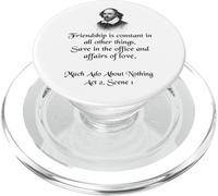 Citazione della camicia di Shakespeare - L'amicizia è costante PopSockets PopGrip per MagSafe
