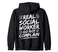 Citazione Dell'assistente Sociale Real Worker Do Not Felpa con Cappuccio