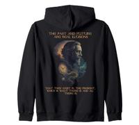 Citazione di Alan Watts Time Illusion Clock Cosmic Mind Felpa con Cappuccio
