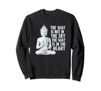 Citazione di Buddha: La Via è nel Cuore Felpa