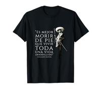 Citazione di Emiliano Zapata Es Mejor Morir de Pie Maglietta