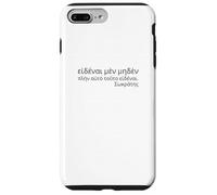 Citazione di filosofia greca antica - I Know Nothing - Socrate Custodia per iPhone 7 Plus/8 Plus