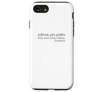 Citazione di filosofia greca antica - I Know Nothing - Socrate Custodia per iPhone SE (2020) / 7/8