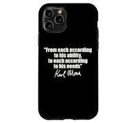 CITAZIONE DI KARL MARX: A OGNI SECONDO LE SUE ESIGENZE DI ABILITÀ Custodia per iPhone 11 Pro
