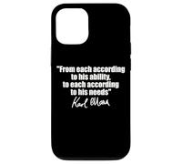 CITAZIONE DI KARL MARX: A OGNI SECONDO LE SUE ESIGENZE DI ABILITÀ Custodia per iPhone 12/12 Pro