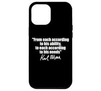 CITAZIONE DI KARL MARX: A OGNI SECONDO LE SUE ESIGENZE DI ABILITÀ Custodia per iPhone 12 Pro Max