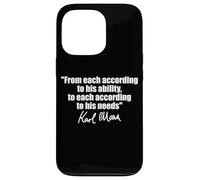 CITAZIONE DI KARL MARX: A OGNI SECONDO LE SUE ESIGENZE DI ABILITÀ Custodia per iPhone 13 Pro