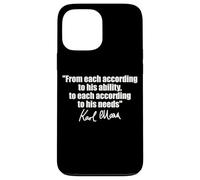 CITAZIONE DI KARL MARX: A OGNI SECONDO LE SUE ESIGENZE DI ABILITÀ Custodia per iPhone 13 Pro Max