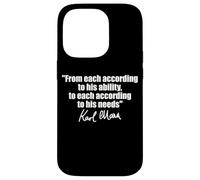 CITAZIONE DI KARL MARX: A OGNI SECONDO LE SUE ESIGENZE DI ABILITÀ Custodia per iPhone 14 Pro