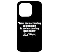 CITAZIONE DI KARL MARX: A OGNI SECONDO LE SUE ESIGENZE DI ABILITÀ Custodia per iPhone 15 Pro