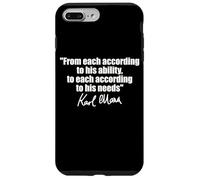 CITAZIONE DI KARL MARX: A OGNI SECONDO LE SUE ESIGENZE DI ABILITÀ Custodia per iPhone 7 Plus/8 Plus