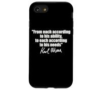 CITAZIONE DI KARL MARX: A OGNI SECONDO LE SUE ESIGENZE DI ABILITÀ Custodia per iPhone SE (2020) / 7 / 8
