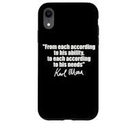CITAZIONE DI KARL MARX: A OGNI SECONDO LE SUE ESIGENZE DI ABILITÀ Custodia per iPhone XR