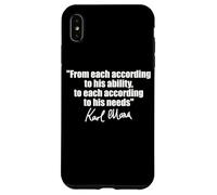 CITAZIONE DI KARL MARX: A OGNI SECONDO LE SUE ESIGENZE DI ABILITÀ Custodia per iPhone XS Max