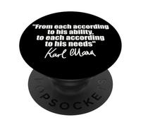 CITAZIONE DI KARL MARX: A OGNI SECONDO LE SUE ESIGENZE DI ABILITÀ PopSockets PopGrip Adesivo