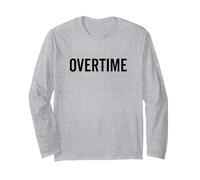 Citazione di Lavoro Motivazionale Hustler Overtime Maglia a Manica