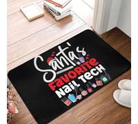 Citazione di Nail Tech Uniforme da lavoro Smalto per unghie Natale Zerbino antiscivolo Tappetino per pavimento per cucina Ingresso Casa Tappetino antiscivolo