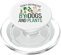 Citazione di piante divertenti, facilmente distratta da cani e piante PopSockets PopGrip per MagSafe