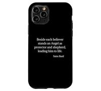 Citazione di San Basilio Angelo come protettore e pastore Custodia per iPhone 11 Pro