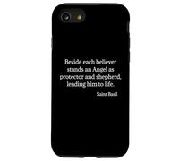 Citazione di San Basilio Angelo come protettore e pastore Custodia per iPhone SE (2020) / 7/8