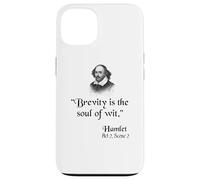 Citazione di Shakespeare: Amleto - La Brevità È L'Anima Dell'Acume Custodia per iPhone 13