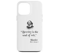 Citazione di Shakespeare: Amleto - La Brevità È L'Anima Dell'Acume Custodia per iPhone 13 Pro Max