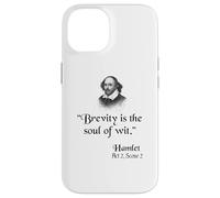 Citazione di Shakespeare: Amleto - La Brevità È L'Anima Dell'Acume Custodia per iPhone 14
