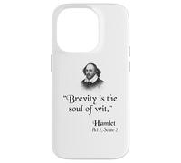 Citazione di Shakespeare: Amleto - La Brevità È L'Anima Dell'Acume Custodia per iPhone 14 Pro