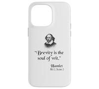Citazione di Shakespeare: Amleto - La Brevità È L'Anima Dell'Acume Custodia per iPhone 14 Pro Max