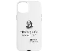 Citazione di Shakespeare: Amleto - La Brevità È L'Anima Dell'Acume Custodia per iPhone 15 Plus