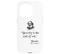 Citazione di Shakespeare: Amleto - La Brevità È L'Anima Dell'Acume Custodia per iPhone 15 Pro