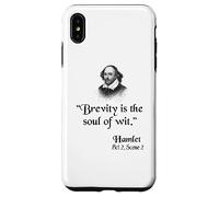 Citazione di Shakespeare: Amleto - La Brevità È L'Anima Dell'Acume Custodia per iPhone XS Max
