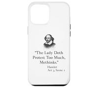 Citazione di Shakespeare Amleto - La protesta di Lady Doth Troppo Custodia per iPhone 12 Pro Max