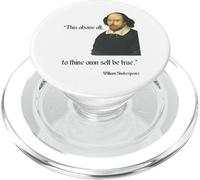 Citazione di Shakespeare da Amleto, To Thine Own Self Be True PopSockets PopGrip per MagSafe