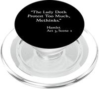 Citazione di Shakespeare - La protesta di Lady Doth Troppo - Amleto PopSockets PopGrip per MagSafe