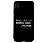 Citazione di Shakespeare Non posso dire quale sia il suo nome Dickens Custodia per iPhone XS Max