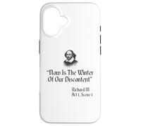 Citazione di Shakespeare - Ora è l'inverno del nostro malcontento Custodia per iPhone 16